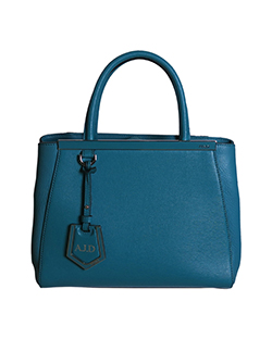 2Jours, Leather, Teal, Petite, D/B, Strap, Luggage Tag, 01105825